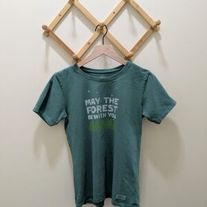 Life Is Good Green Graphic T-Shirt